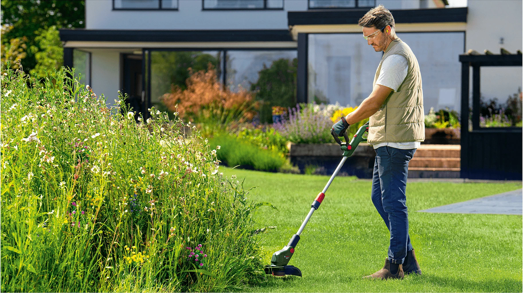 Trimer bari me fije Bosch UniversalGrassCut 18V-23-450, 18V, 2Ah, i gjelbër