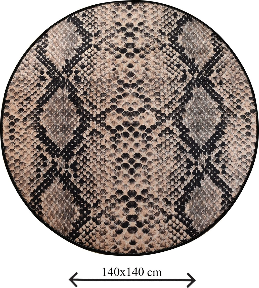 Tapet për banjo Mijölnir, Snake, shumëngjyrësh, 140cm