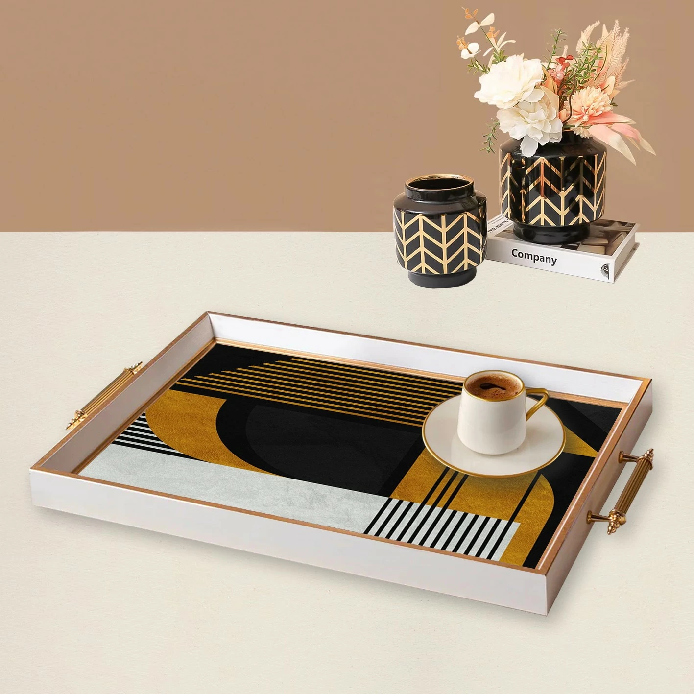 Tabaka xhami Aberto Design, shumëngjyrëshe, TPB9936, 50x29x3.5 cm