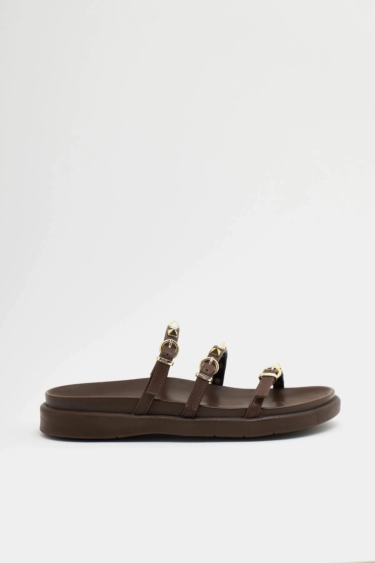 Pantofla për gra, ngjyrë kafe, Jumeon, MK1340125YR20-003