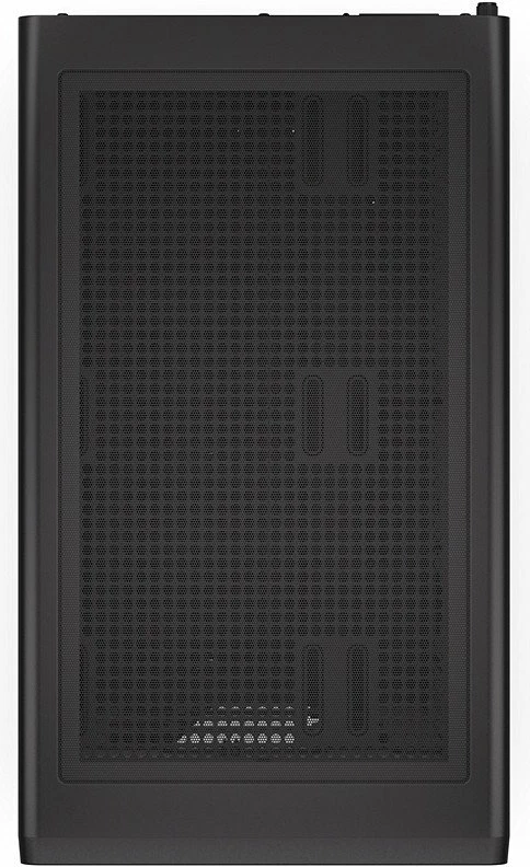 Kasë Krux Helio KRXD011 Mini Tower microATX/Mini-ITX, USB-A 3.0 + USB-C, panel anësor xham i temperuar, e zezë me dru