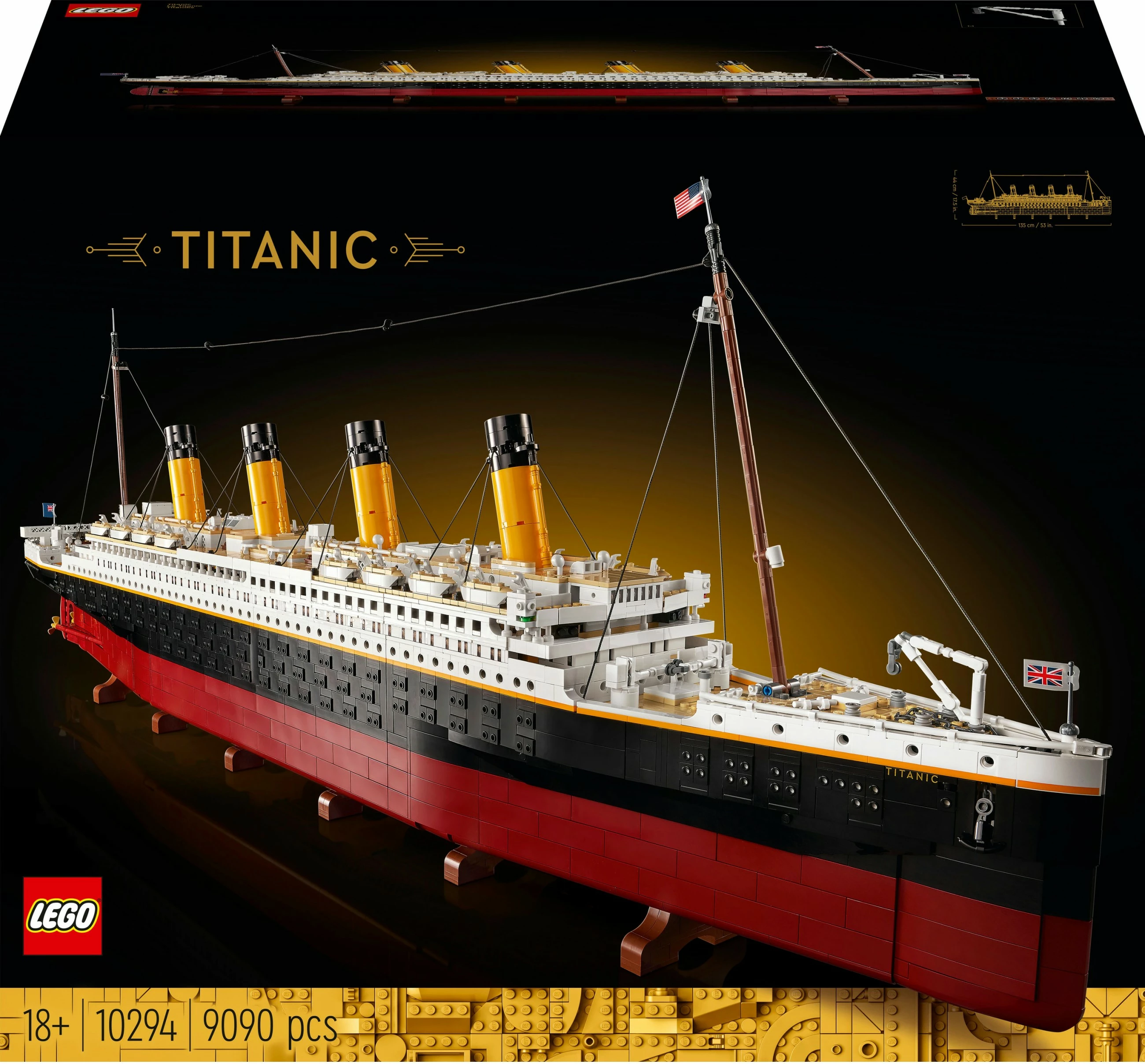 Set ndërtimi LEGO Creator Titanic, 9090 pjesë, plastikë, 12.7 kg