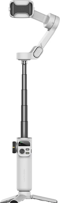 Gimbal stabilizator AOCHUAN Smart X2, 3-aks, krah zgjatës 20 cm, kontroll zoom/fokus, për smartphone, me tripod, i bardhë