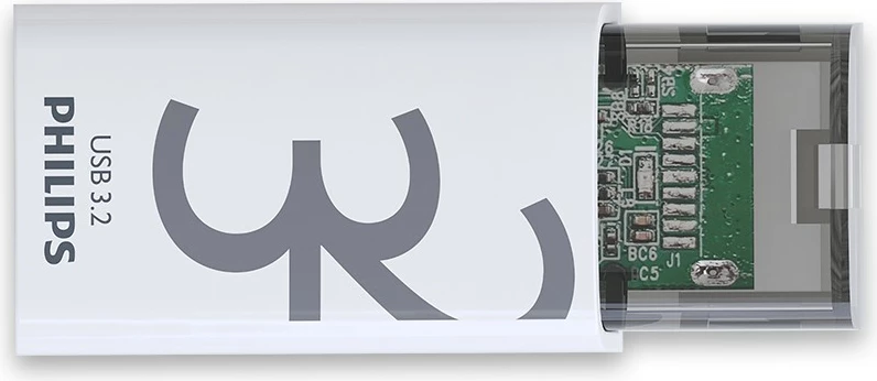 USB stick Philips Click Series 32GB USB 3.2, bardhë