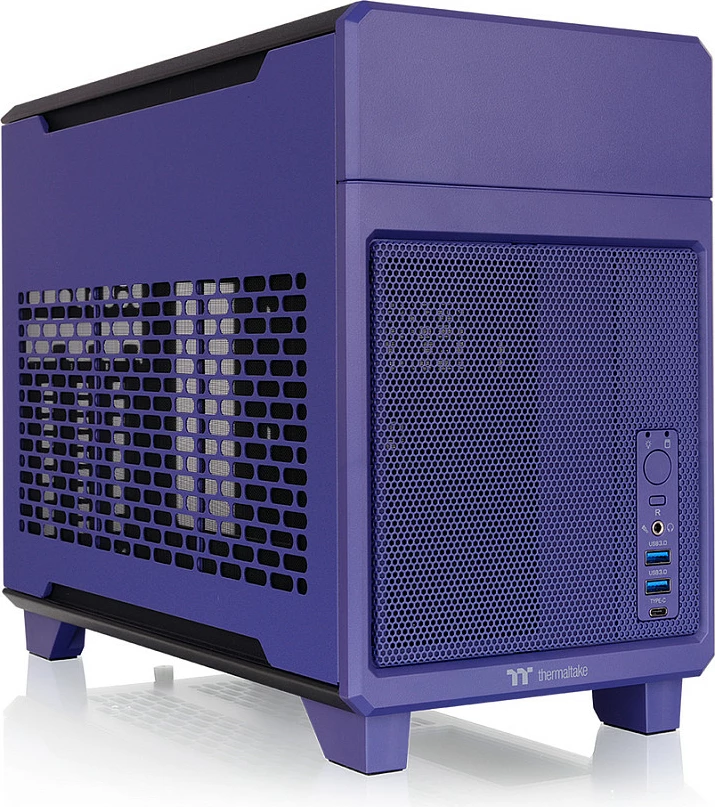 Kasë Thermaltake TR100 Mini Tower, Mini-ITX, USB-C, vjollcë (Future Dusk)