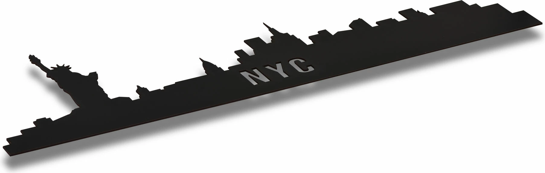 Ndriçim dekorativ LED, siluetë NYC, ngjyrë e kaltër