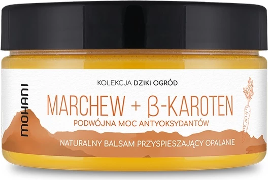 Balm për trup për femra Mohani Natural Tanning Accelerating Carrot + B-Carotene, 100ml