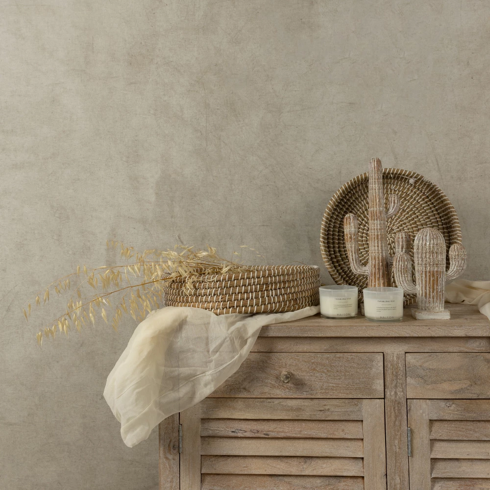 Qiri aromatik Wellness, gotë e bardhë e zezë, 10x10x8cm