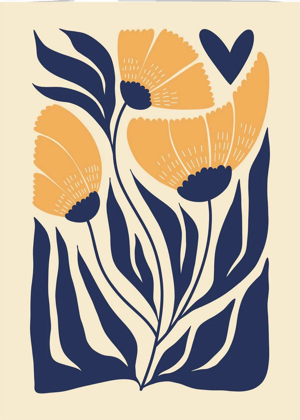 Pikturë dekorative me kornizë MDF, Wallity, Mp-00103, 21x30cm