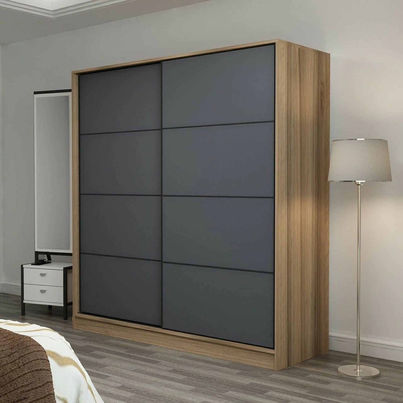 Dollap Skye Decor, ngjyrë dore, 220x210x60cm