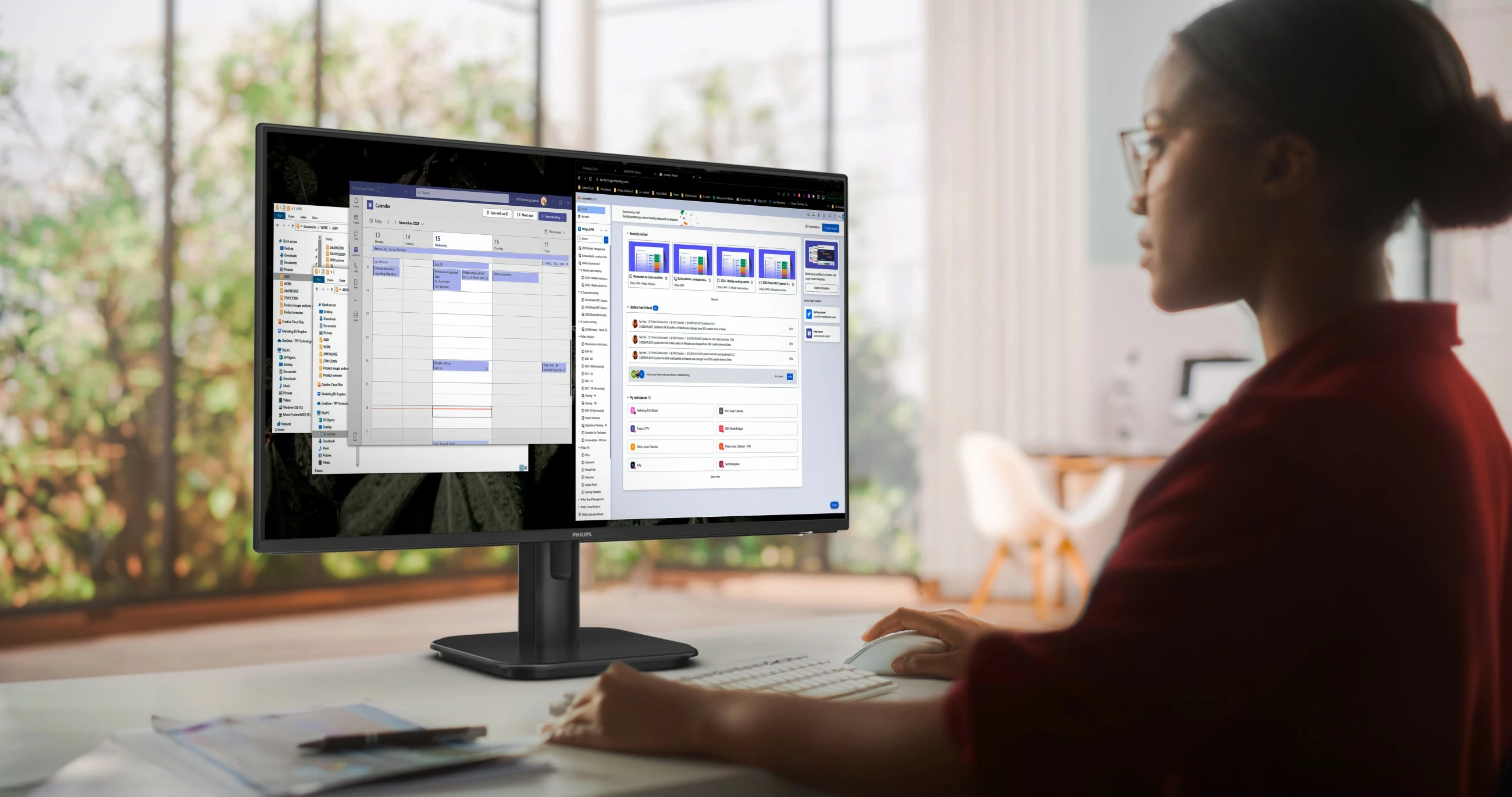 Monitor Philips 27E1N1200A 27 inç Full HD IPS HDMI DP i zi
