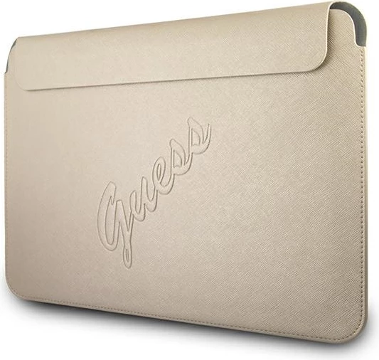 Mbështjellës Guess Saffiano Script për laptop 13 inç, Ari