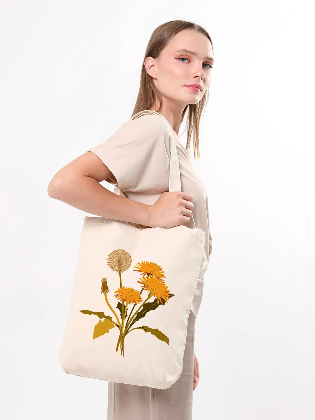 Qese tote Zoozie Bags, 1981, ngjyrë krem