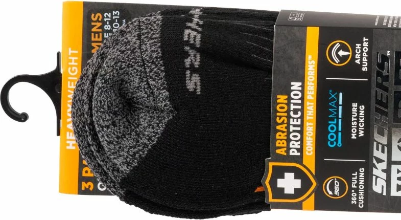 Çorape për meshkuj Skechers, të zeza