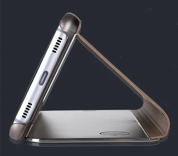 Mbështjellës ONASI Clear View për Huawei P40 Lite, gold