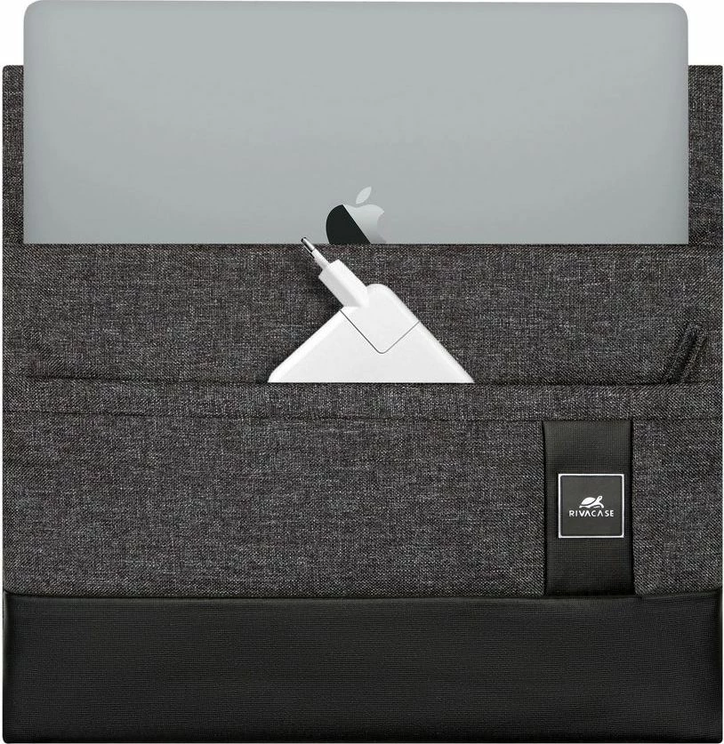 Mbështjellës për laptop RivaCase Lantau 13" për MacBook Pro/Air, zi