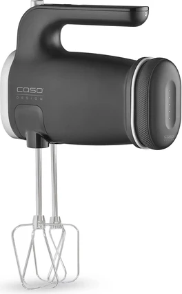 Mikser dore wireless CASO Click & Mix 150W (MPN 3630) 2000mAh, argjend mat/zi, set me bateri + rrahëse + grepa brumi