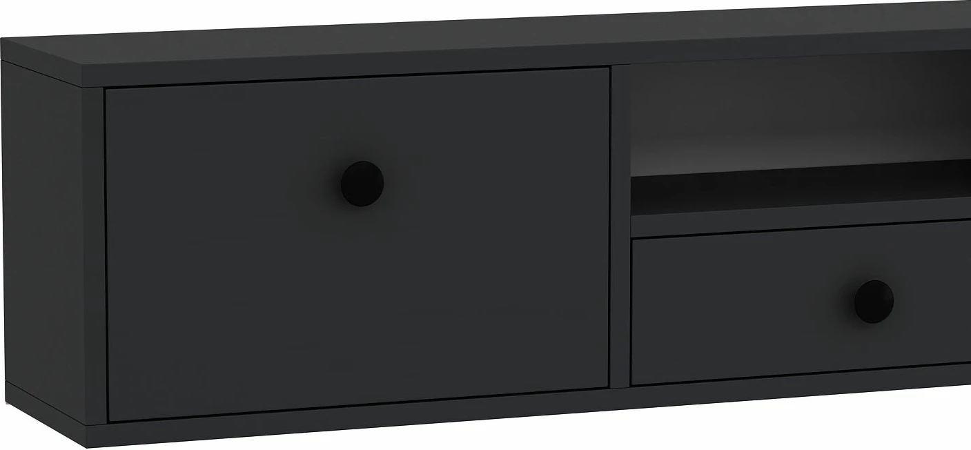 Komodë TV Skye Decor, anthracite, e zezë, 1301-DROP-1