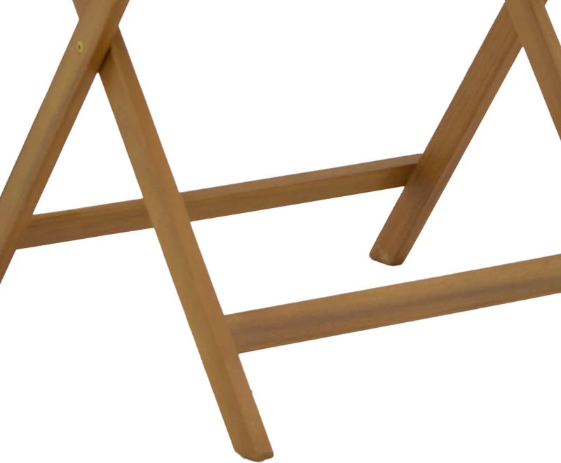 Tavolinë e palosshme Perdu dru akacie natyral 60x60x72cm