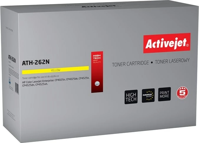 Toner zëvendësues Activejet ATH-262N për printer HP, i verdhë