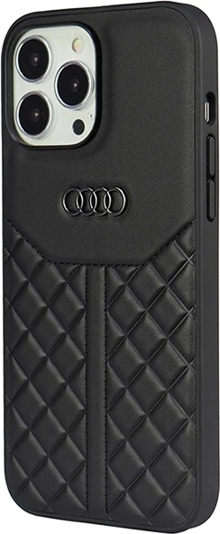 Mbështjellës Audi Genuine Leather për iPhone 13 Pro / 13, 6.1", i zi