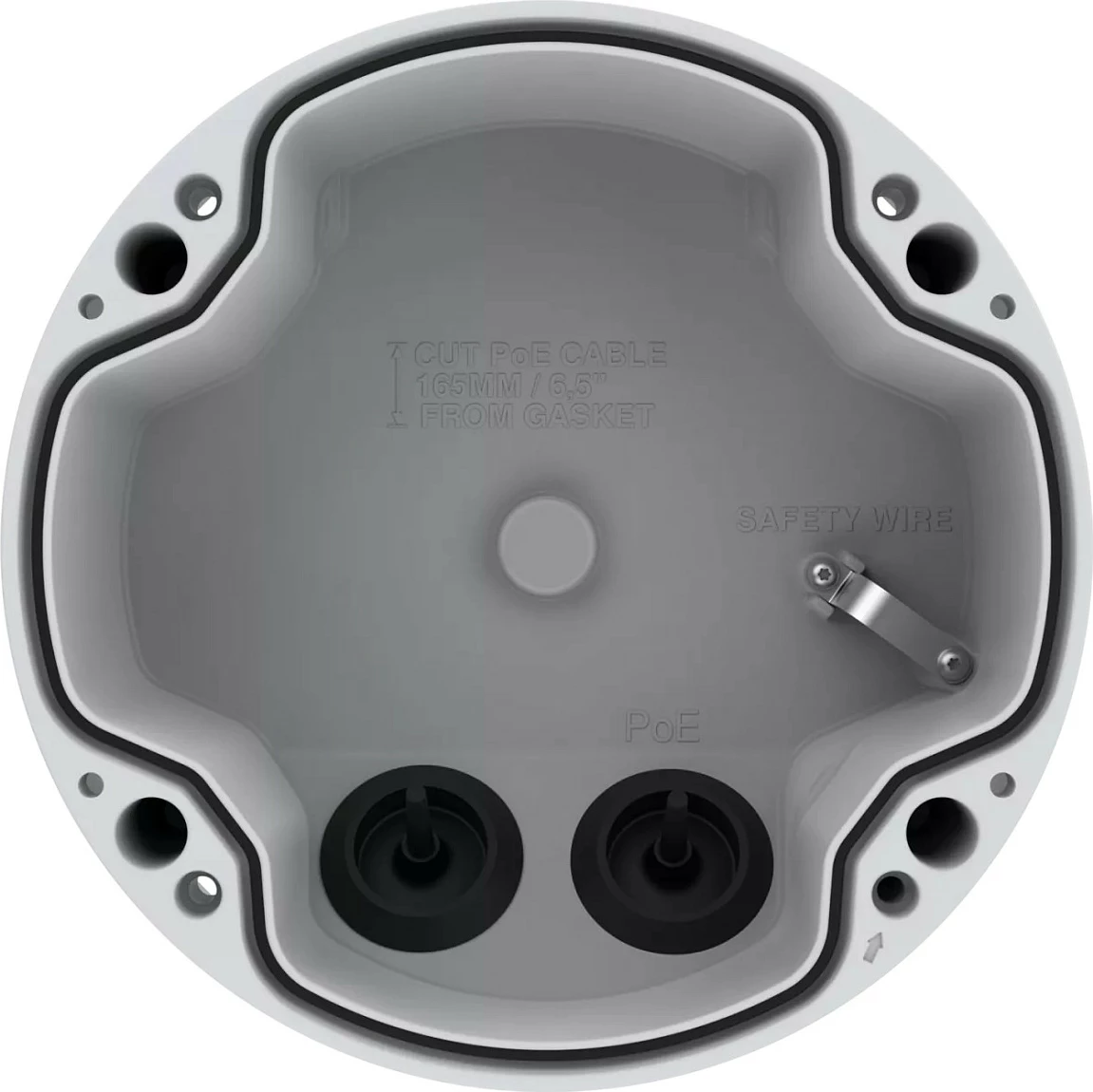 Kasë kabllosh Axis 02712-001, Universal, Gri, Axis, P1455-LE P1465-LE P1467-LE P1468-LE Q1951-E Q1952-E Q1961-TE, IP66