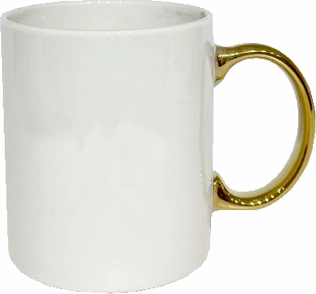 Filxhan Goldie, porcelan New Bone China, i bardhë me dorezë të artë, 8x8x10cm