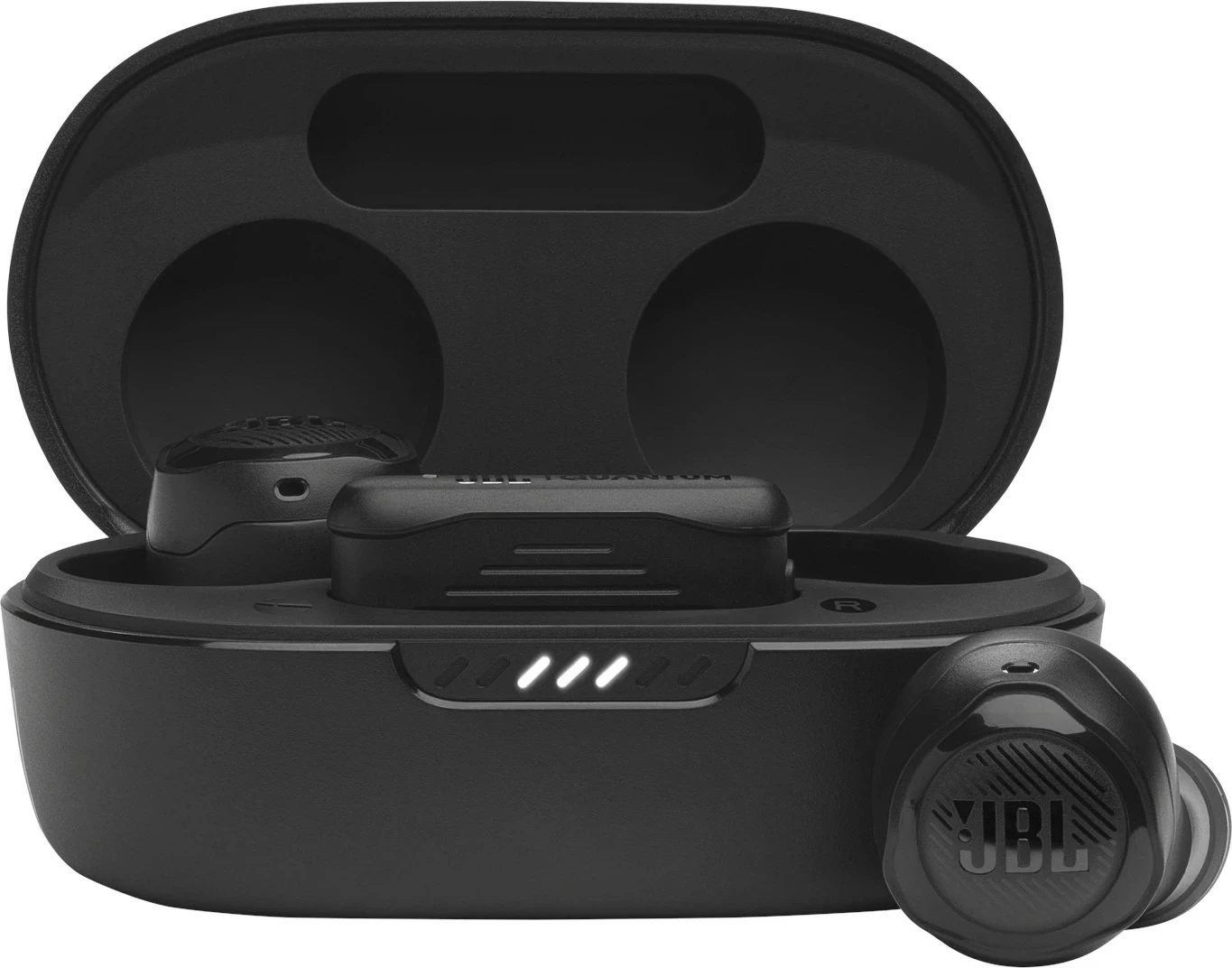 Kufje JBL Quantum TWS Air, TWS wireless me dongle 2.4 GHz + Bluetooth, 8+16 orë bateri, të zeza