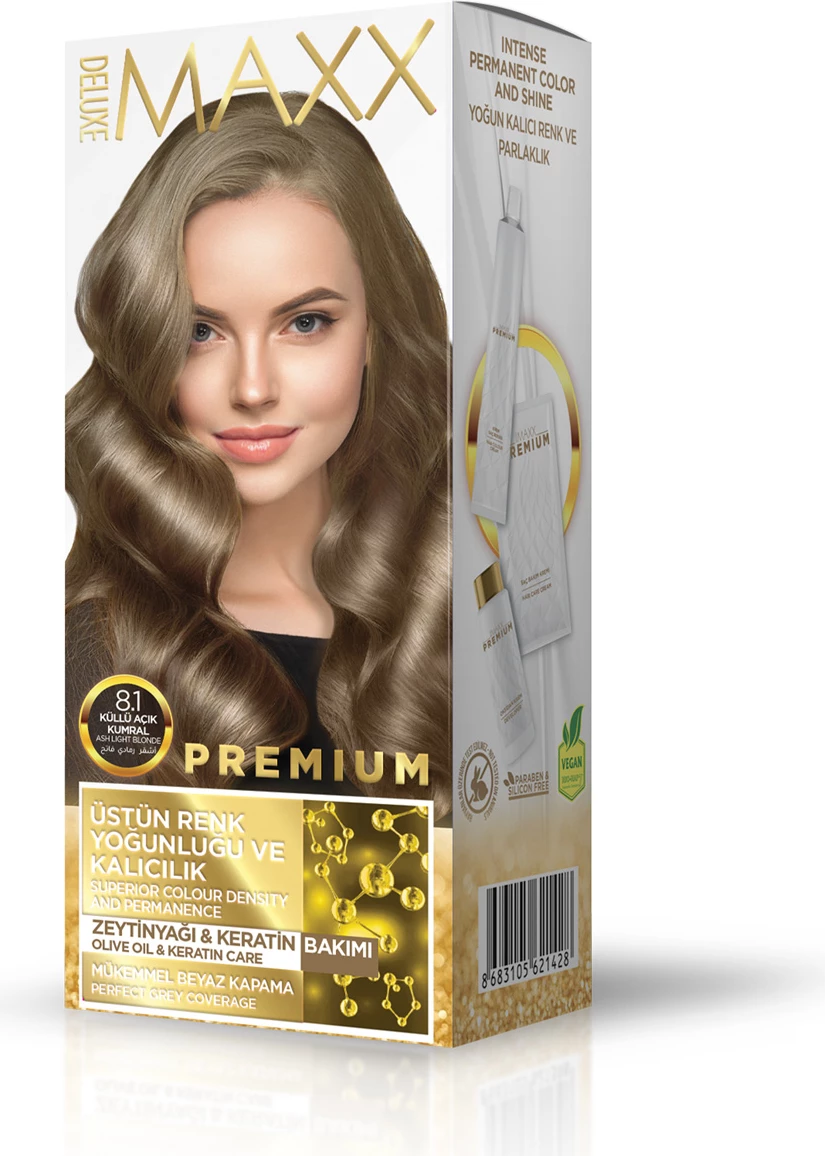 Ngjyrë për flokë PREMIUM 8.1 Light Ash Blonde, 50 ml
