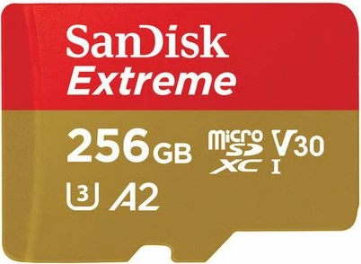 Kartë memorje microSDXC, SanDisk GamePlay SDSQXAV-256G-GN6MA, 256GB, UHS-I A2, deri 190MB/s, me adapter SD