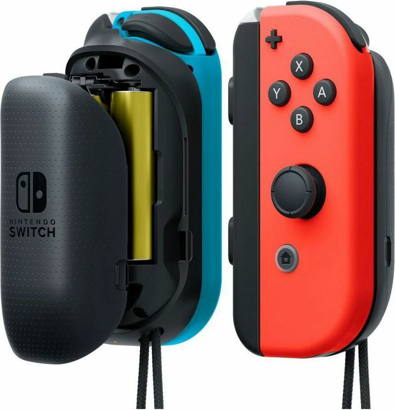 Kapak baterie Nintendo Joy-Con AA Battery Pack për Nintendo Switch, zi (set 2 copë)