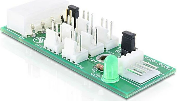 Hub ventilatorësh DeLOCK Distribution Board 6x, 5V/12V, Molex 3.5" ose 4-pin FDD