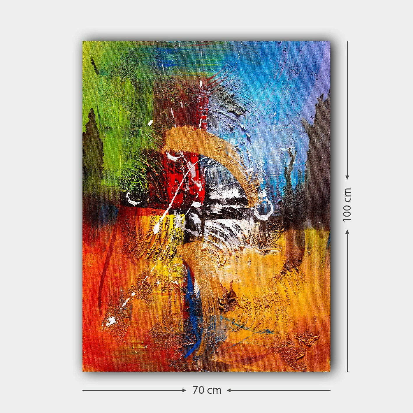 Pikturë dekorative në kanavacë, shumëngjyrëshe, 70x100cm, 394574065