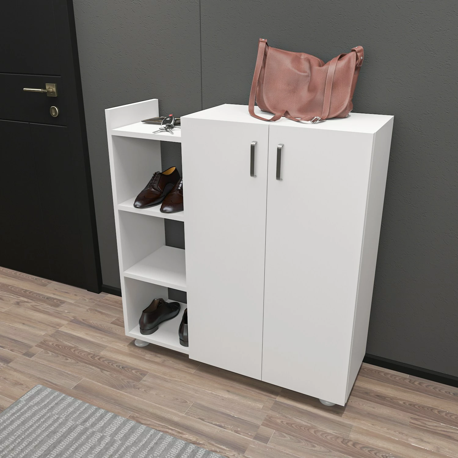 Dollap për këpucë Hanah Home, Asus, i bardhë