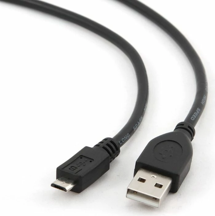 Kabllo Gembird CCP-MUSB2-AMBM-1M, e zezë, 1m