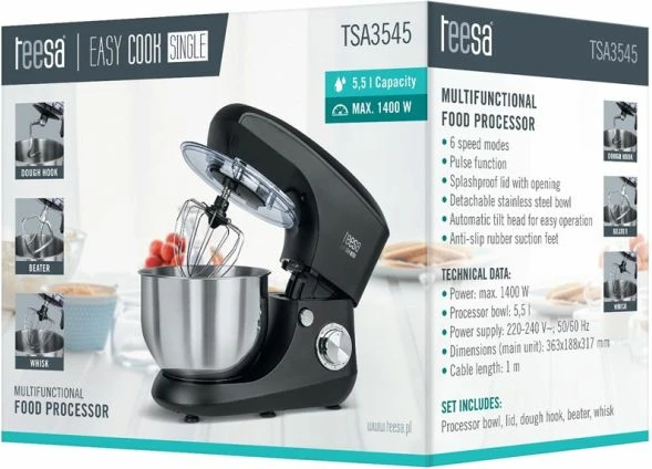 Probot kuzhine WD Teesa Easy Cook Single, e zezë