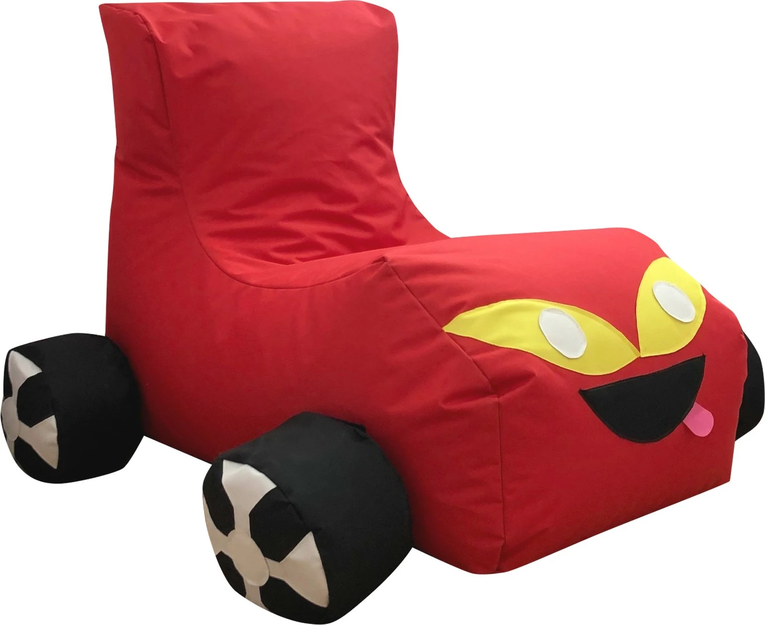 Qebe për fëmijë, formë makine, ngjyrë e kuqe, Atelier del Sofa, 50x70x90 cm