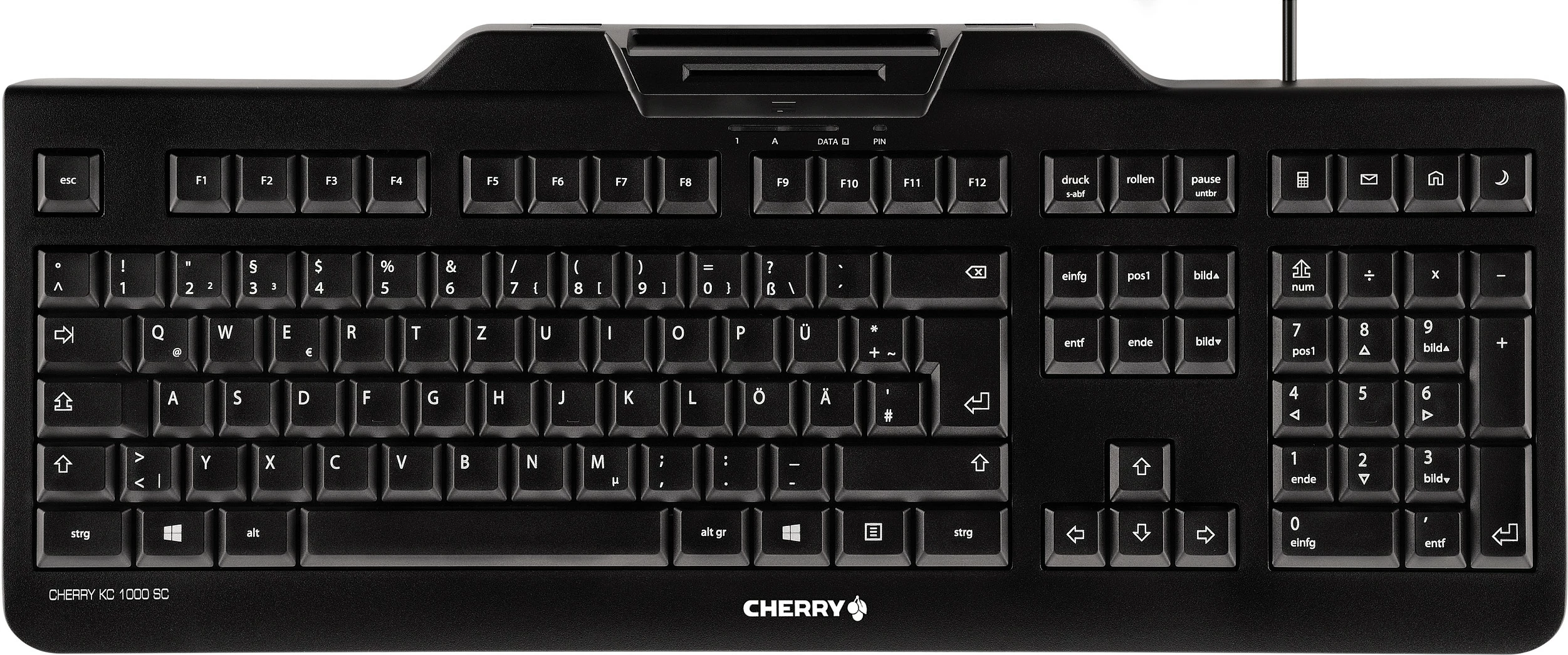 Tastierë Cherry KC 1000 SC, mekanike, USB, lexues smart card, e zezë
