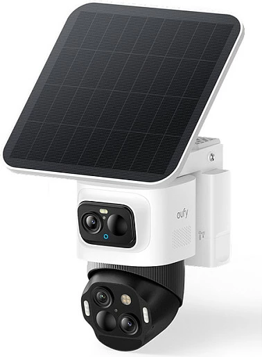 Kamerë sigurie IP Anker eufyCam S4 2-Cam Kit, 4K, PTZ 360°, me panel solar, IP65, bardh/zi