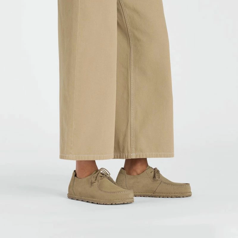 Këpucë lifestyle për meshkuj Birkenstock Utti Lace 1027274, gri taupe