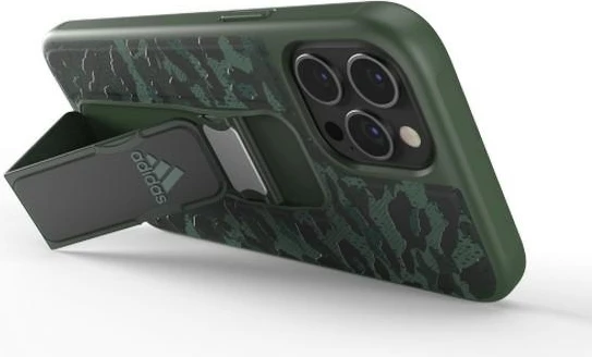 Mbështjellës Adidas SP Grip Case Leopard për iPhone 12 Pro Max, i gjelbër