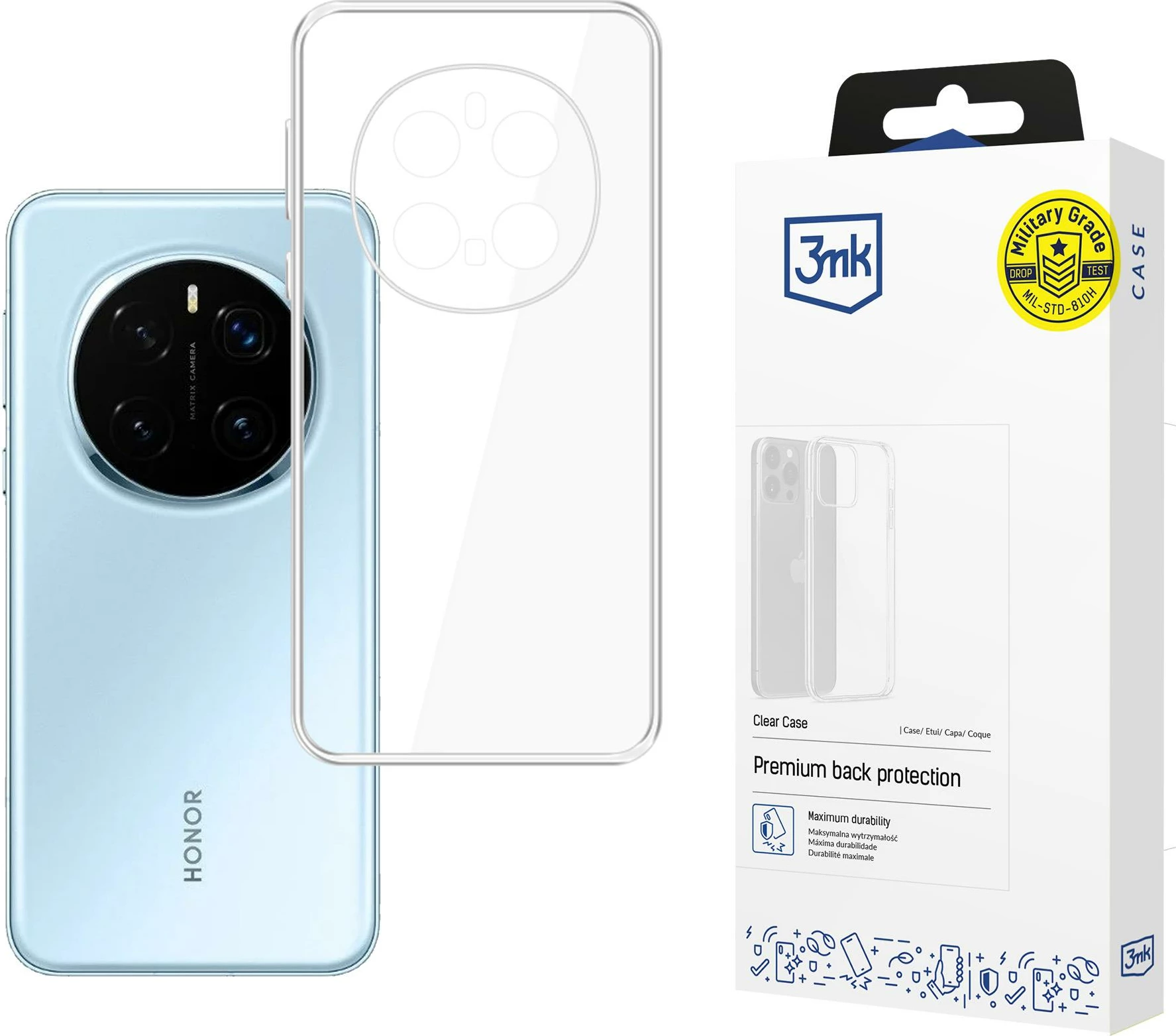 Mbështjellës 3mk Protection Clear Case për Honor Magic 7 Pro, Transparent