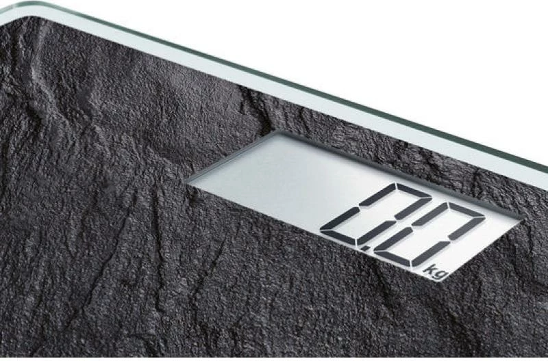 Peshore dixhitale personale, Soehnle Style Sense Compact 300 Slate (63881), kapacitet 180 kg, ekran LCD, xhami sigurie, e zezë