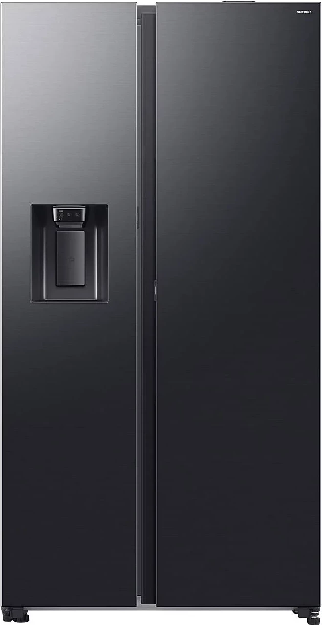 Frigorifer side-by-side, Samsung, SBS RS80F66KCFEO, 634 L, dispenser ujë/akull, SmartThings Bixby, klasa energjisë C, i zi