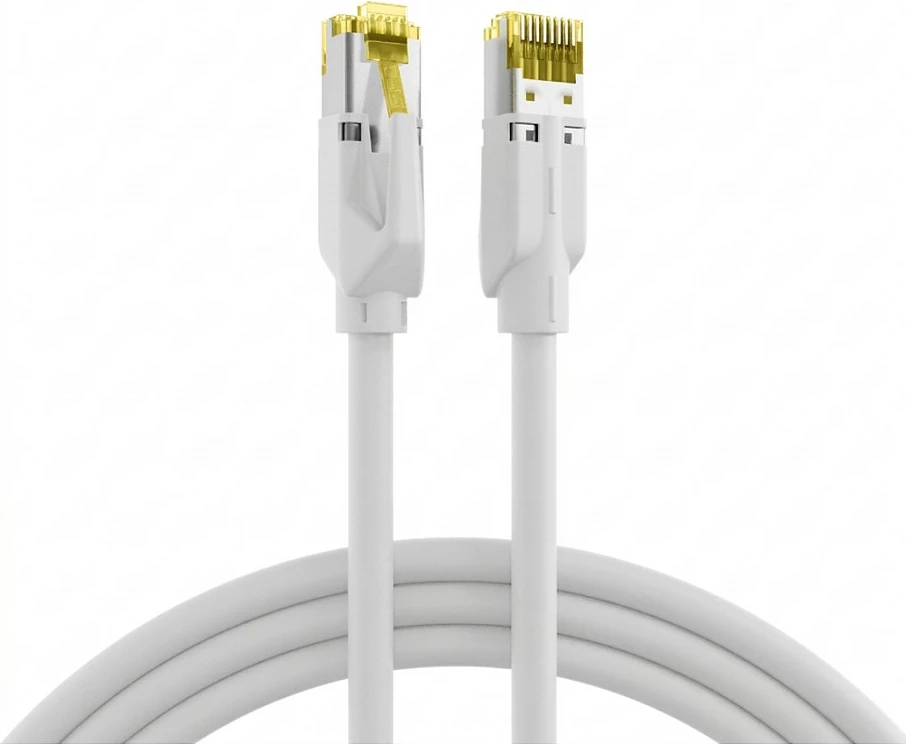 Kabllo rrjeti EFB Elektronik Draka UC900 TM31, RJ45 Cat.6A S/FTP LSZH 0.15m, e bardhë