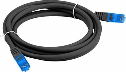 Kabllo rrjeti Lanberg Patchcord Cat.6A S/FTP LSZH 3m, e zezë