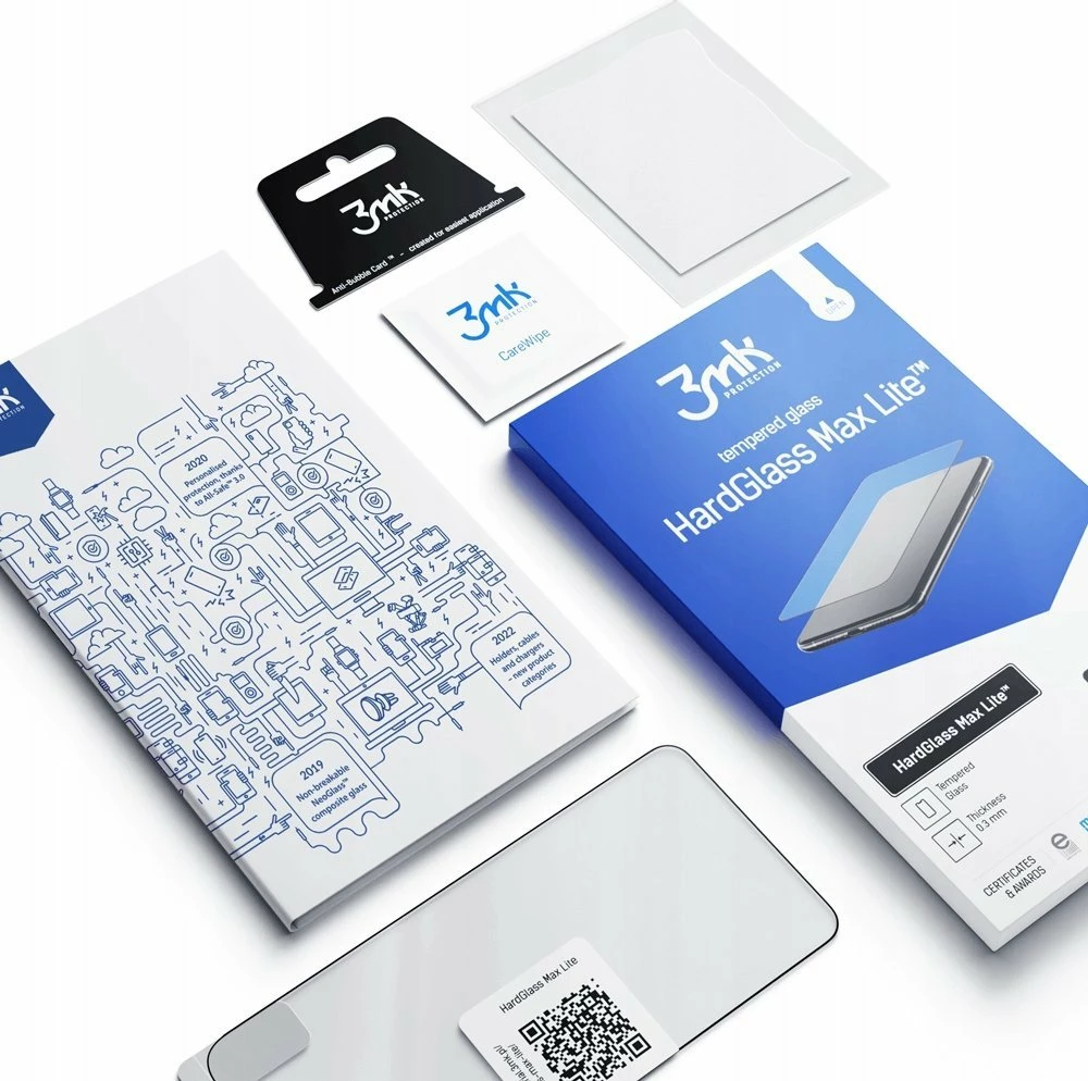 Xham i kalitur mbrojtës 3MK HardGlass Max Lite 9H 0.3mm për Xiaomi 14T Pro, i zi, 1 copë