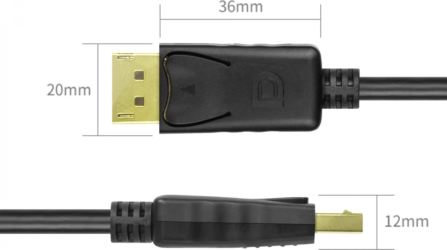 Kabllo DisplayPort Unitek, 5.0m, e zezë
