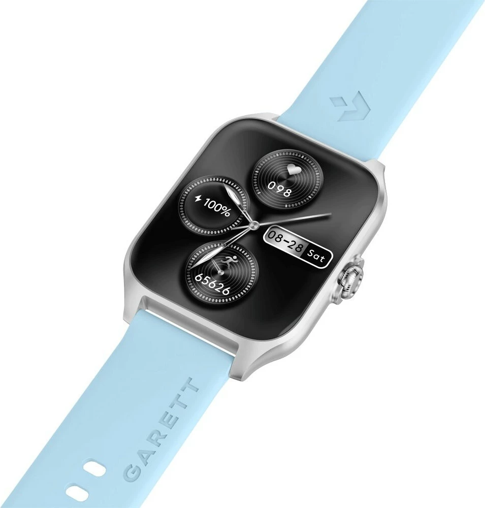 Smartwatch Garett GRC Activity 2, AMOLED 1.77", Bluetooth, Argjendtë, me rrip rezervë