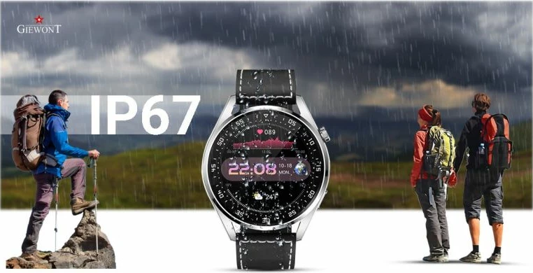 Smartwatch Giewont për meshkuj, argjendi